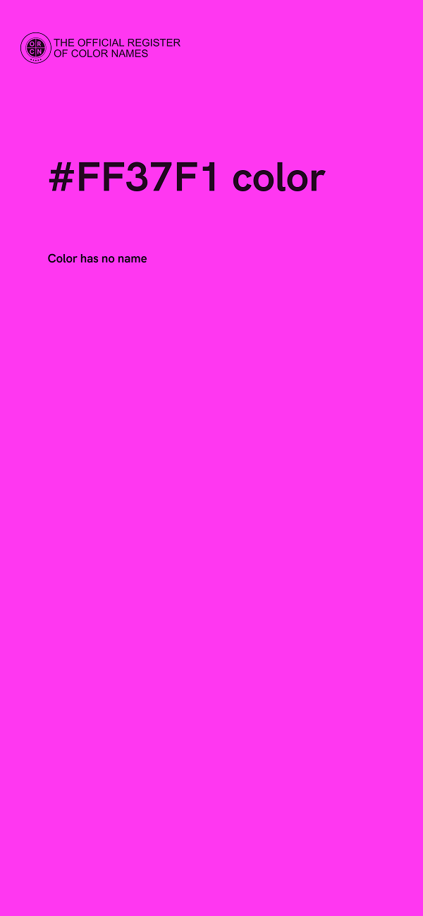 #FF37F1 color image