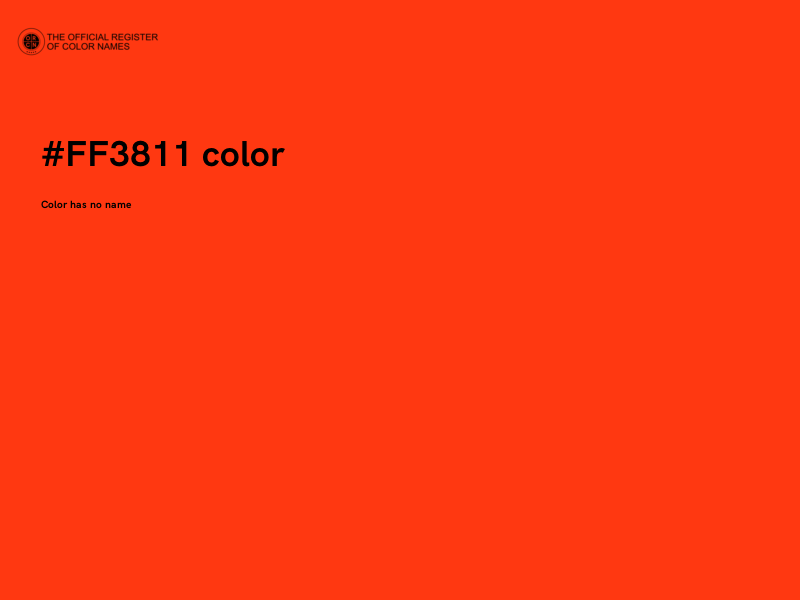 #FF3811 color image
