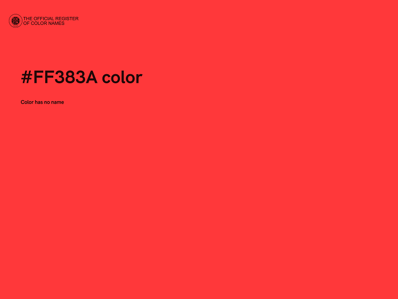 #FF383A color image