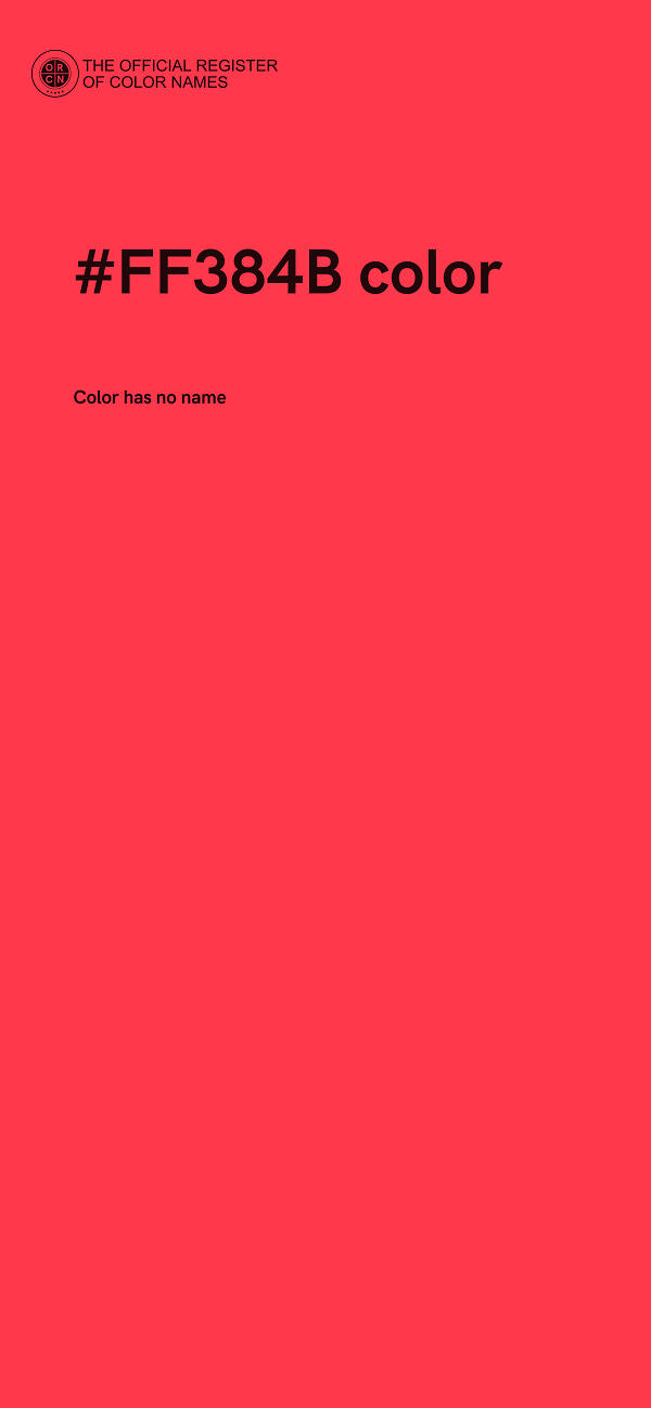 #FF384B color image