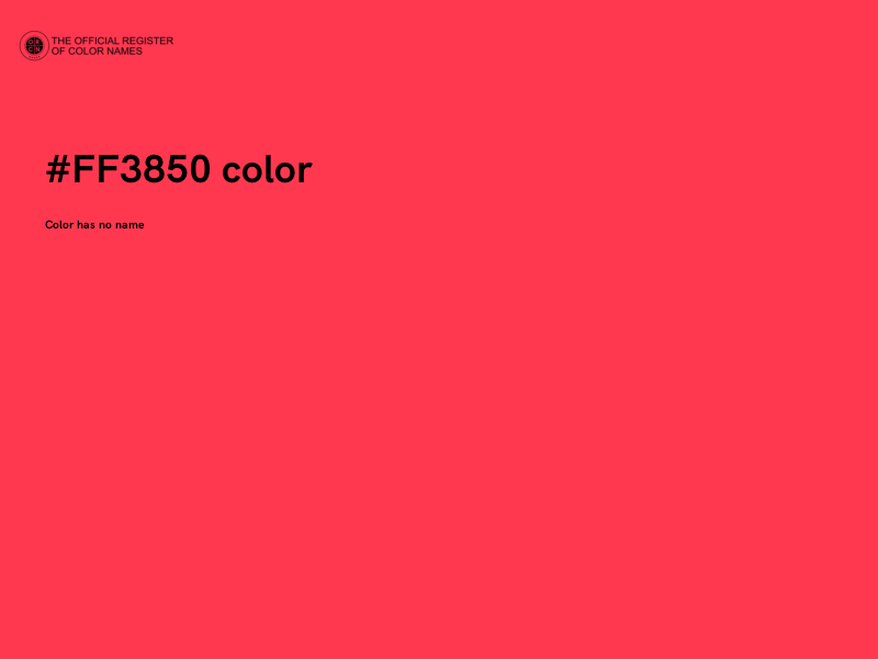 #FF3850 color image