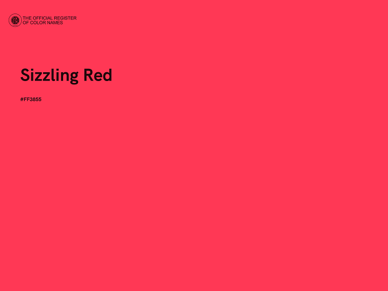 #FF3855 - Sizzling Red color image