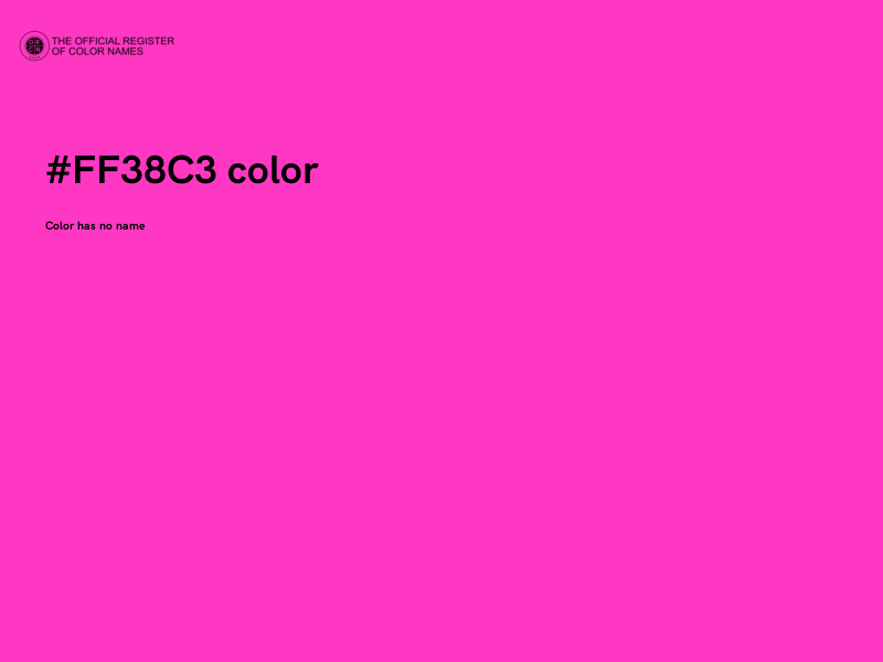 #FF38C3 color image