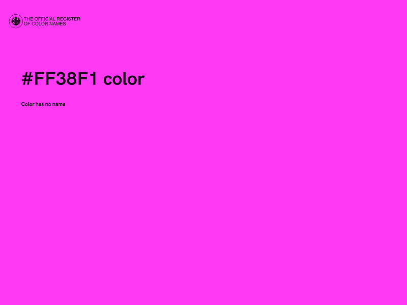 #FF38F1 color image