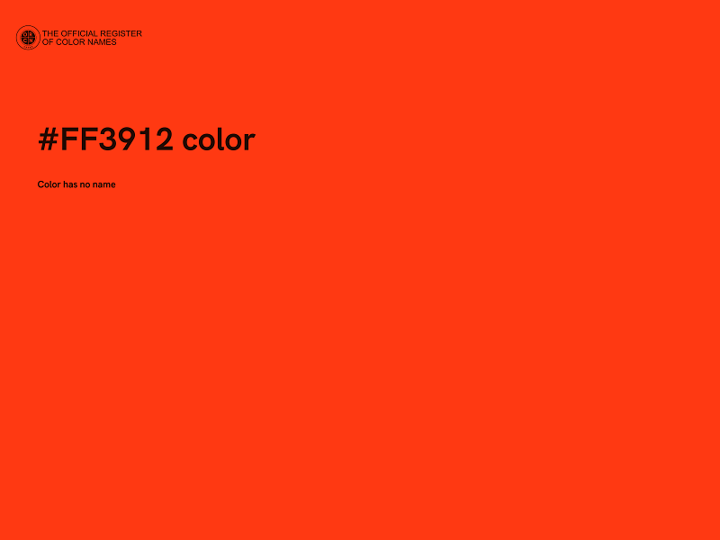 #FF3912 color image