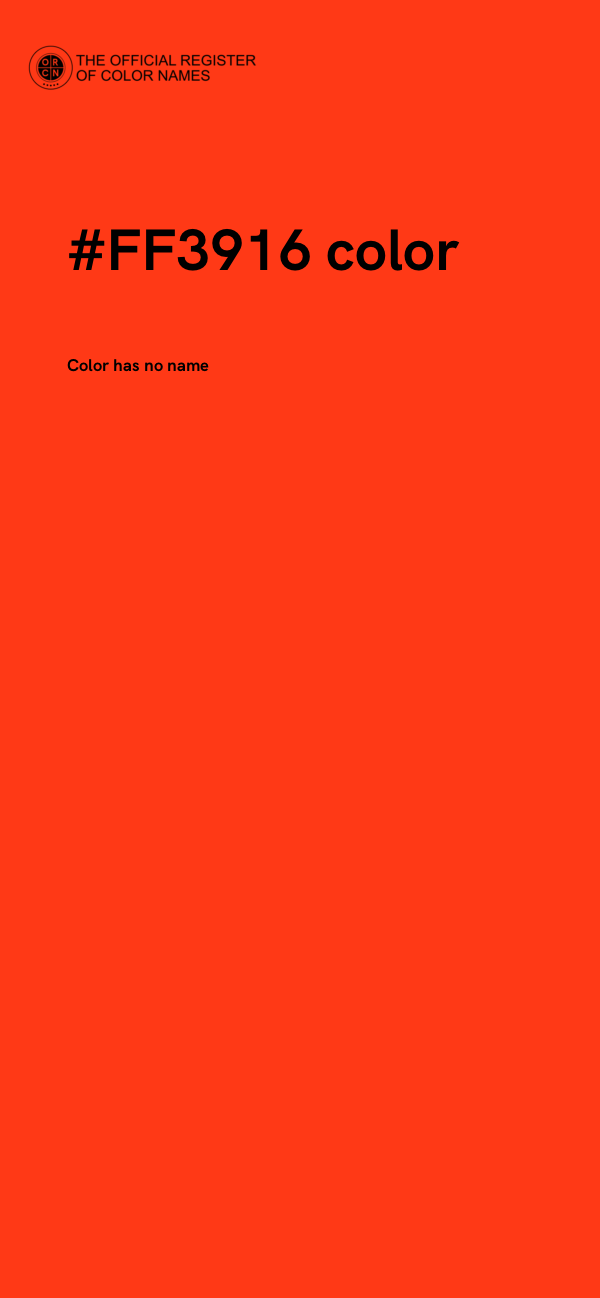 #FF3916 color image