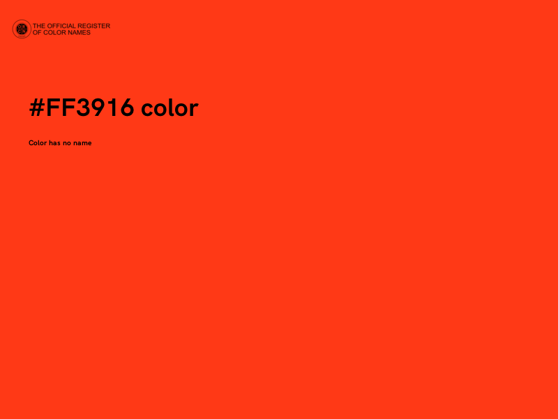 #FF3916 color image
