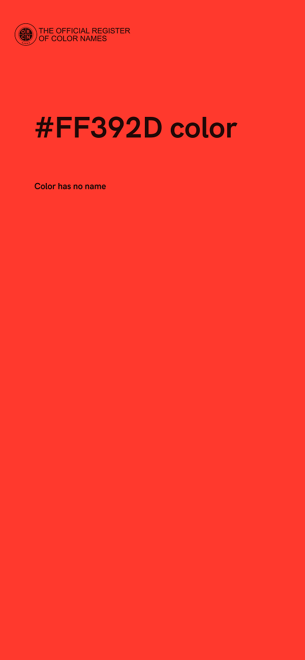 #FF392D color image