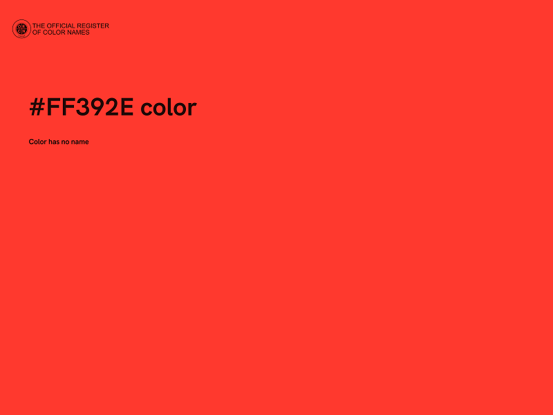 #FF392E color image