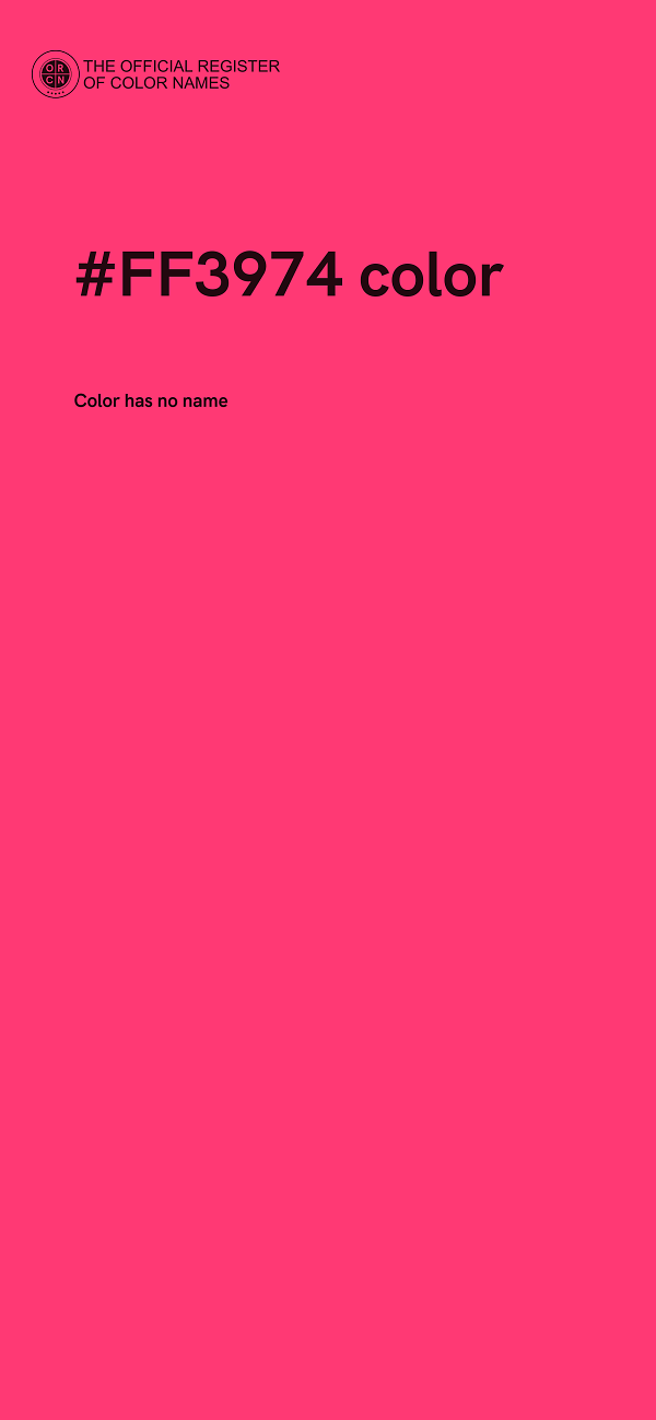 #FF3974 color image
