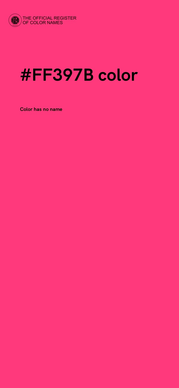 #FF397B color image