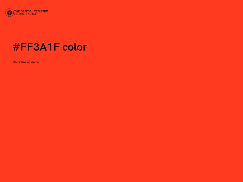 #FF3A1F color image