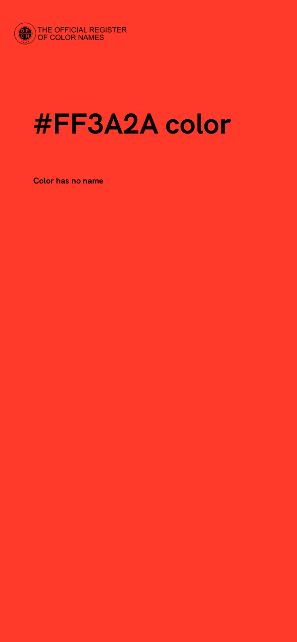 #FF3A2A color image