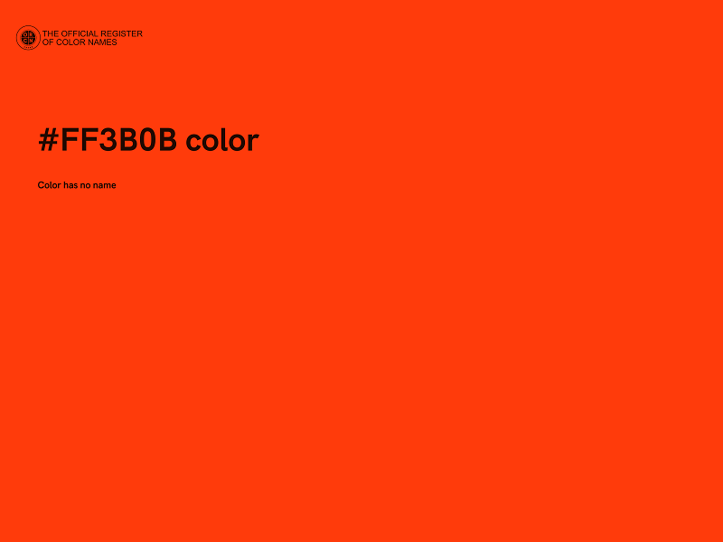 #FF3B0B color image