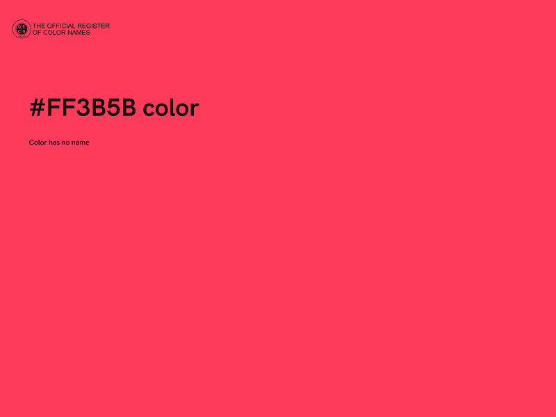 #FF3B5B color image