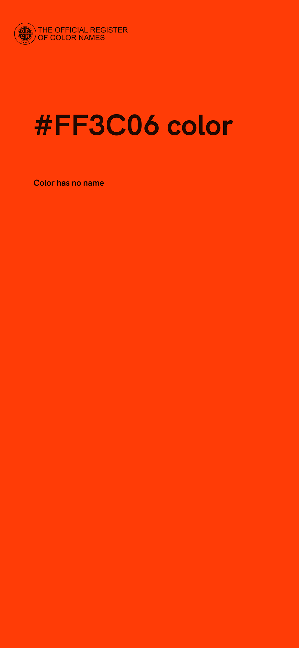 #FF3C06 color image