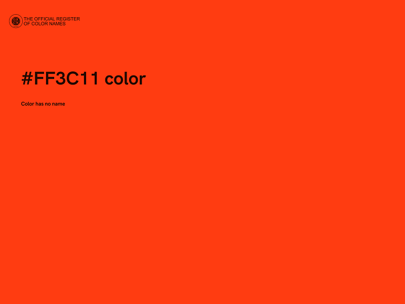 #FF3C11 color image