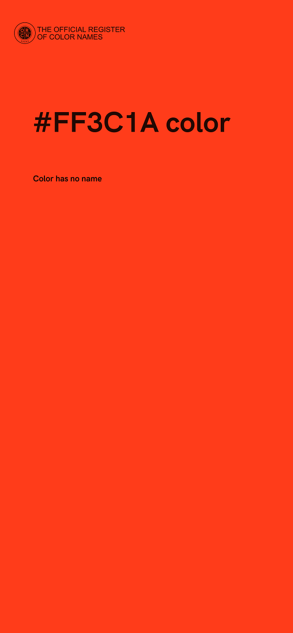 #FF3C1A color image