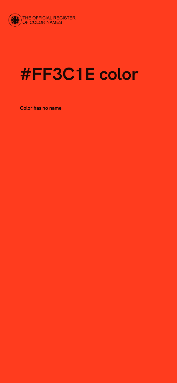 #FF3C1E color image