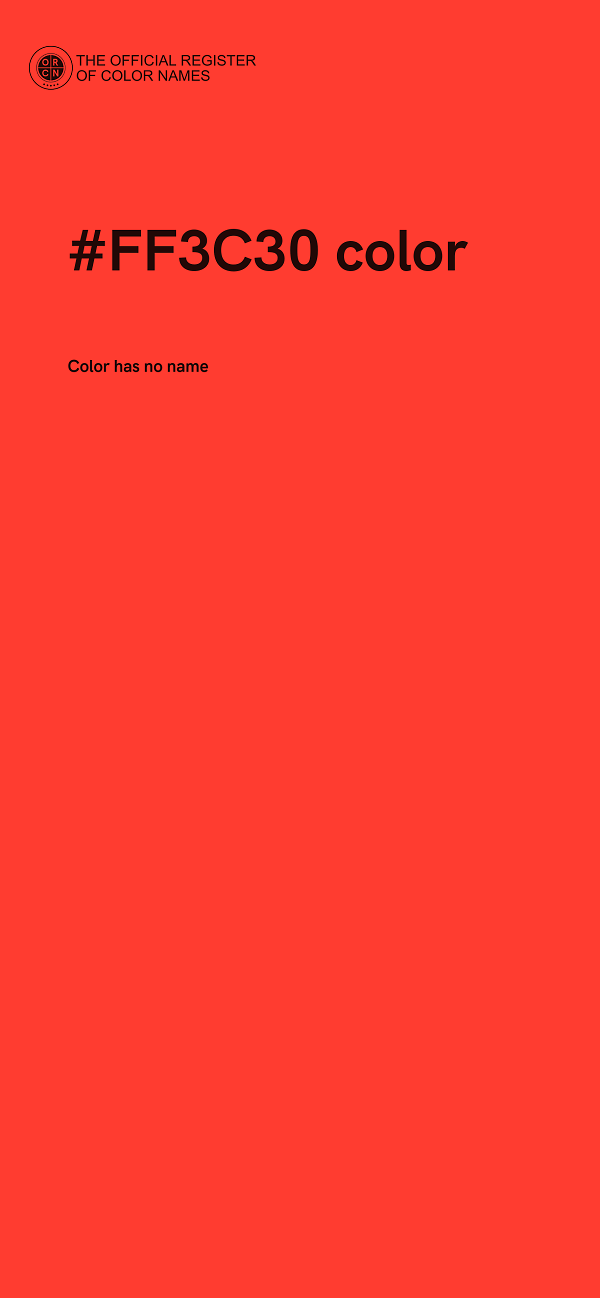 #FF3C30 color image
