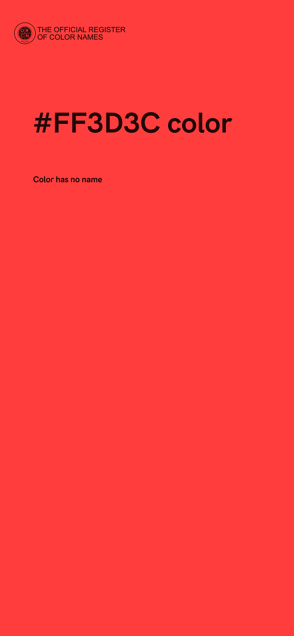 #FF3D3C color image