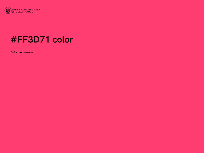 #FF3D71 color image
