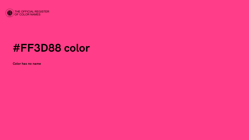 #FF3D88 color image