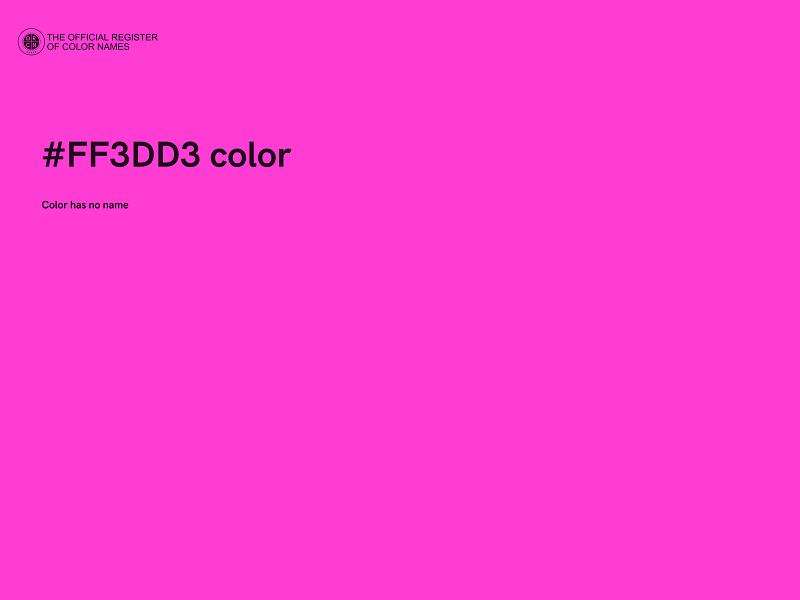 #FF3DD3 color image