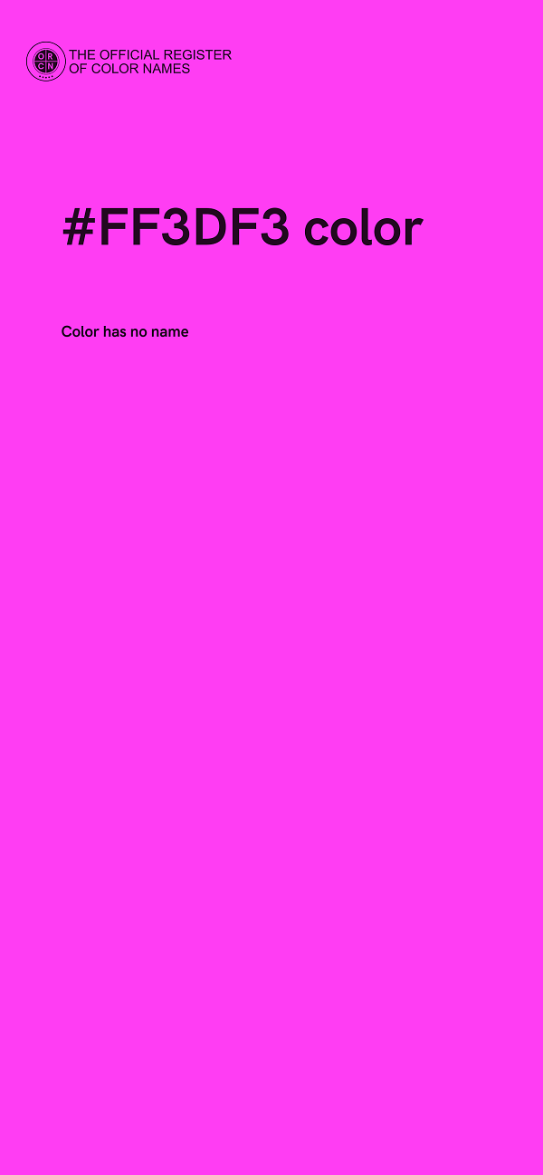 #FF3DF3 color image