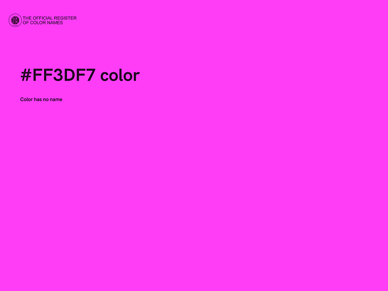 #FF3DF7 color image
