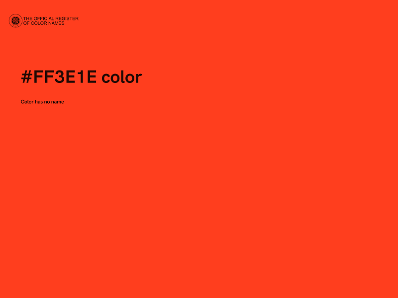 #FF3E1E color image