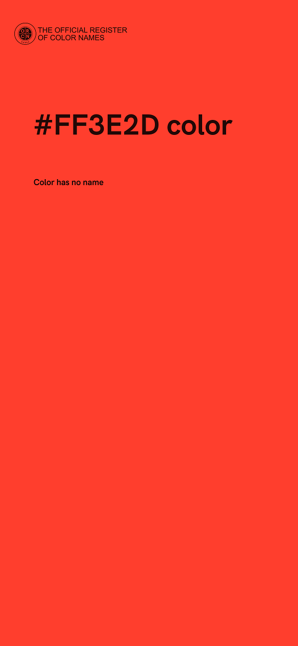 #FF3E2D color image