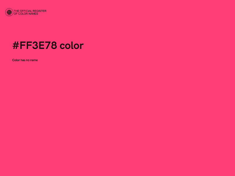#FF3E78 color image