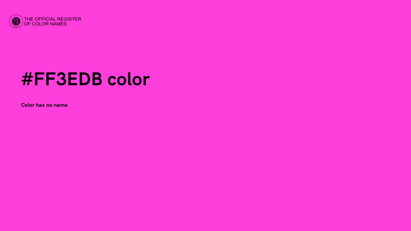 #FF3EDB color image