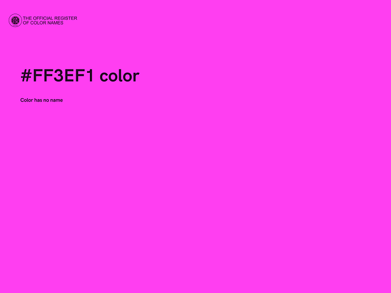 #FF3EF1 color image