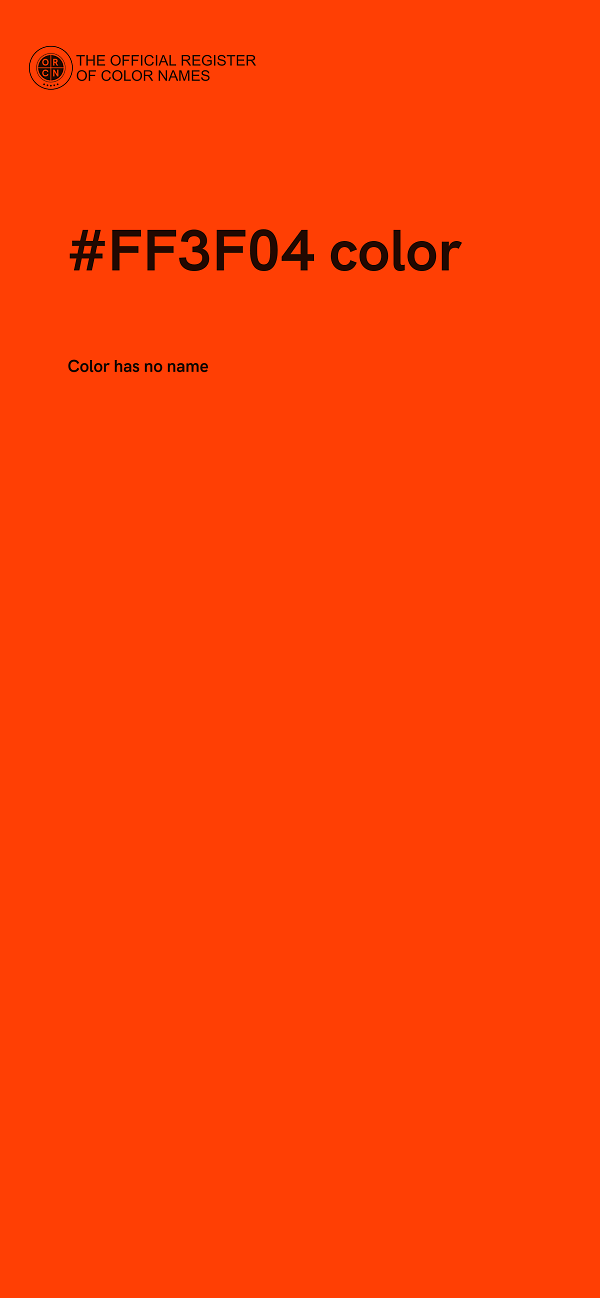 #FF3F04 color image