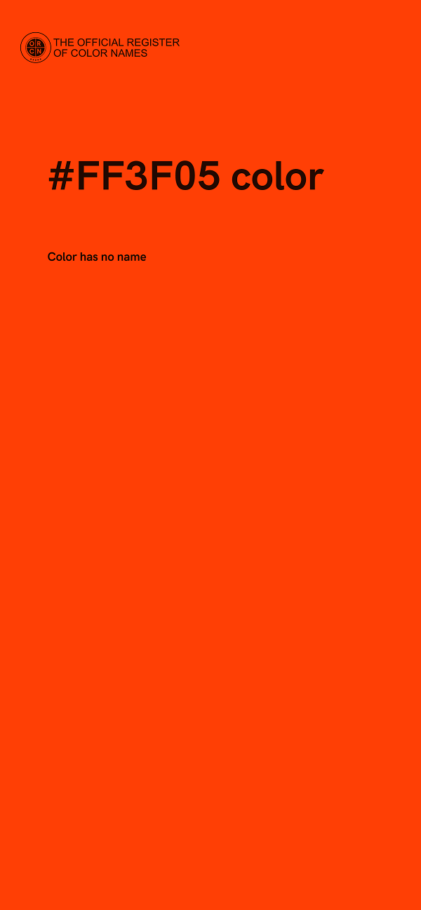 #FF3F05 color image