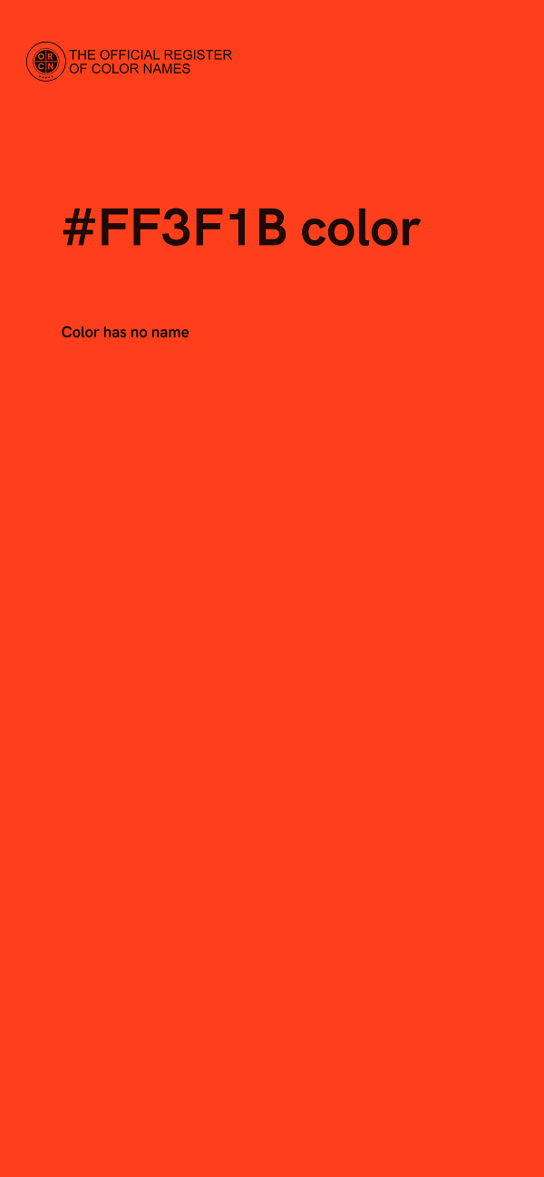 #FF3F1B color image