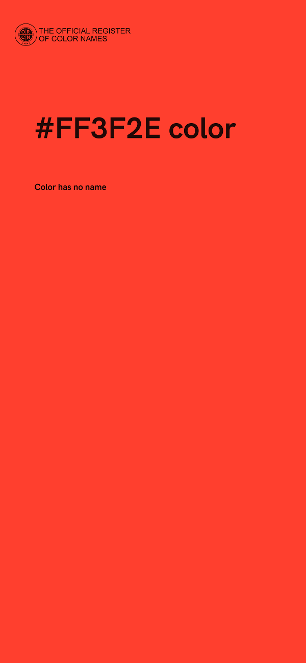 #FF3F2E color image