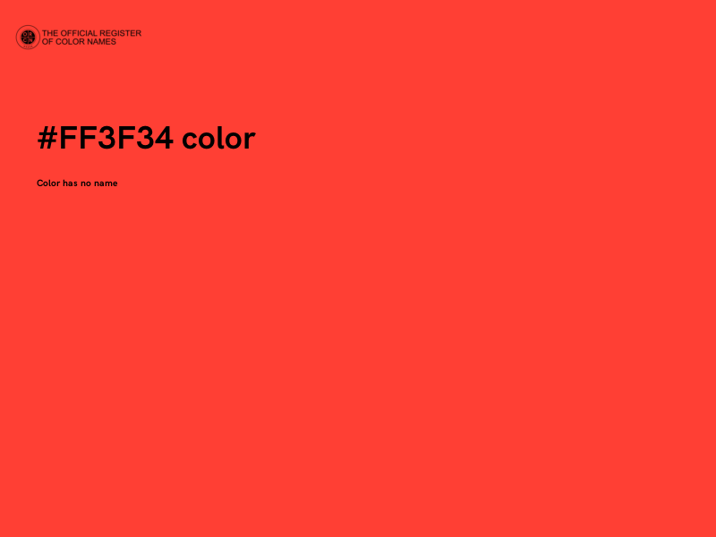 #FF3F34 color image