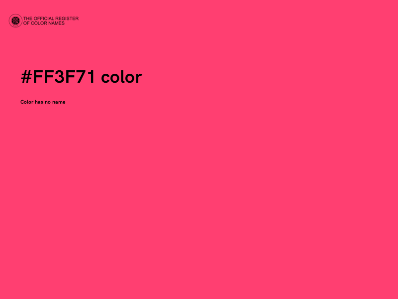 #FF3F71 color image