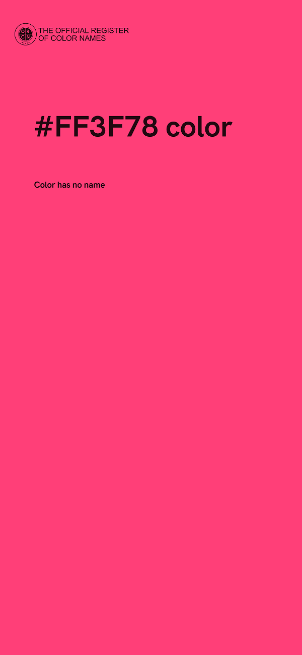 #FF3F78 color image