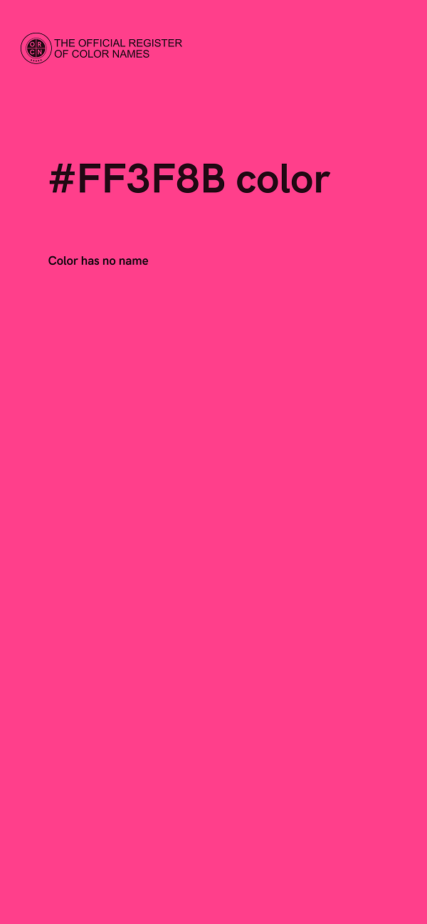 #FF3F8B color image