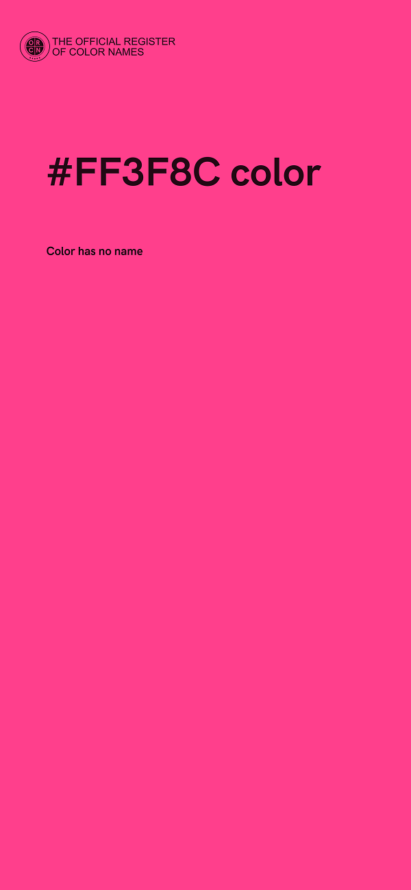 #FF3F8C color image