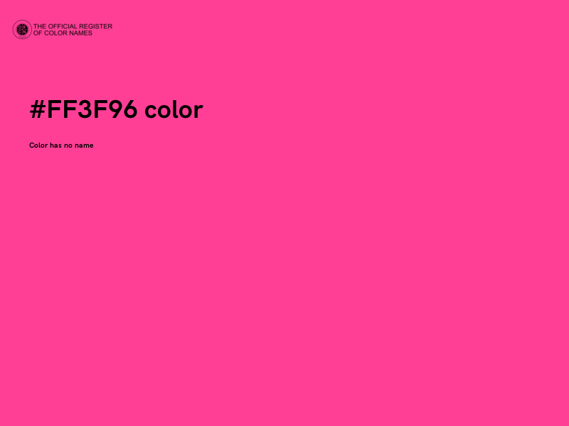 #FF3F96 color image