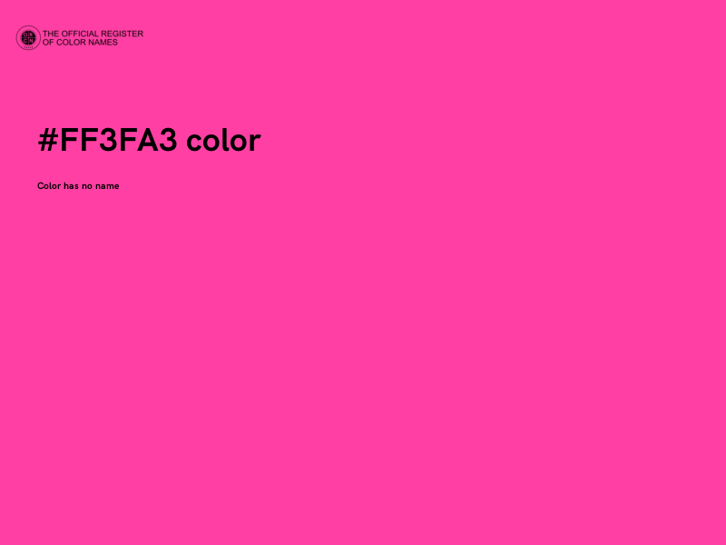 #FF3FA3 color image