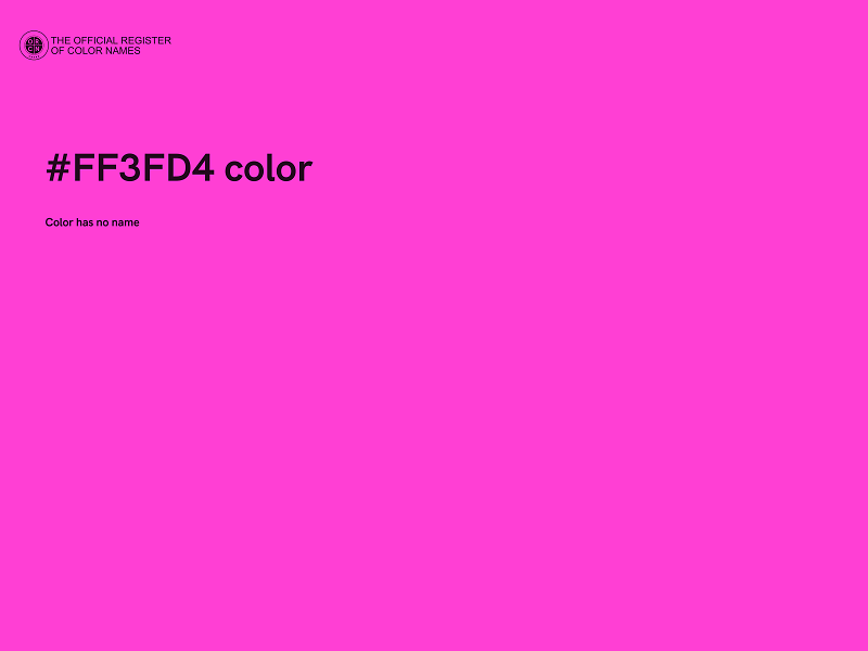 #FF3FD4 color image