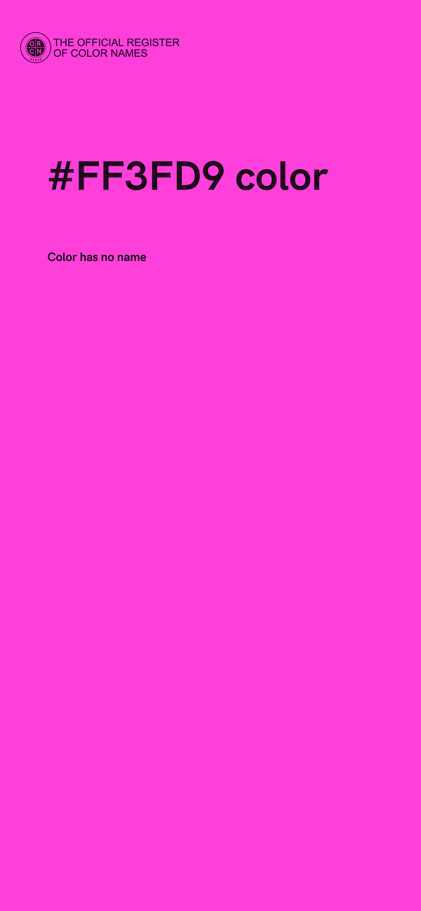 #FF3FD9 color image