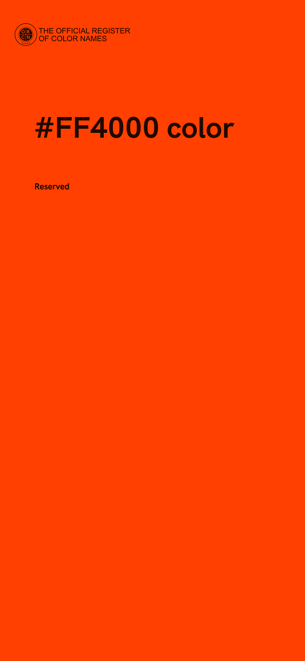 #FF4000 color image