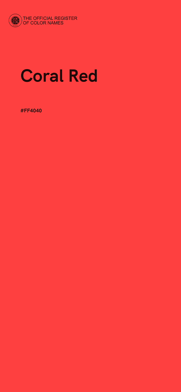 #FF4040 - Coral Red color image